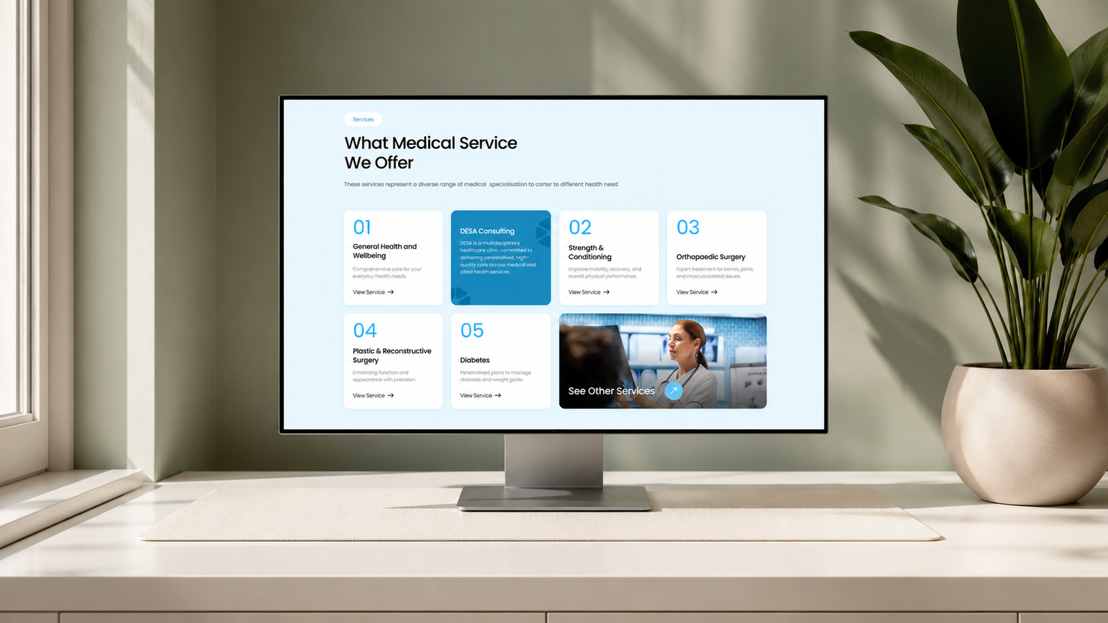 DESA Consulting — multidisciplinary healthcare website